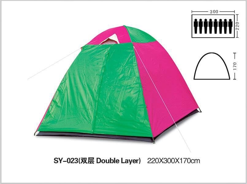 Палатка туристическая SY-023 (8-ми местная) 2,2х3х1,7м от компании Покупка-Маркет - фото 1