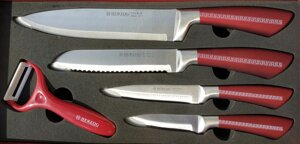 Набор кухонных ножей HERZOG HR-SND4-WRD, 5 предметов