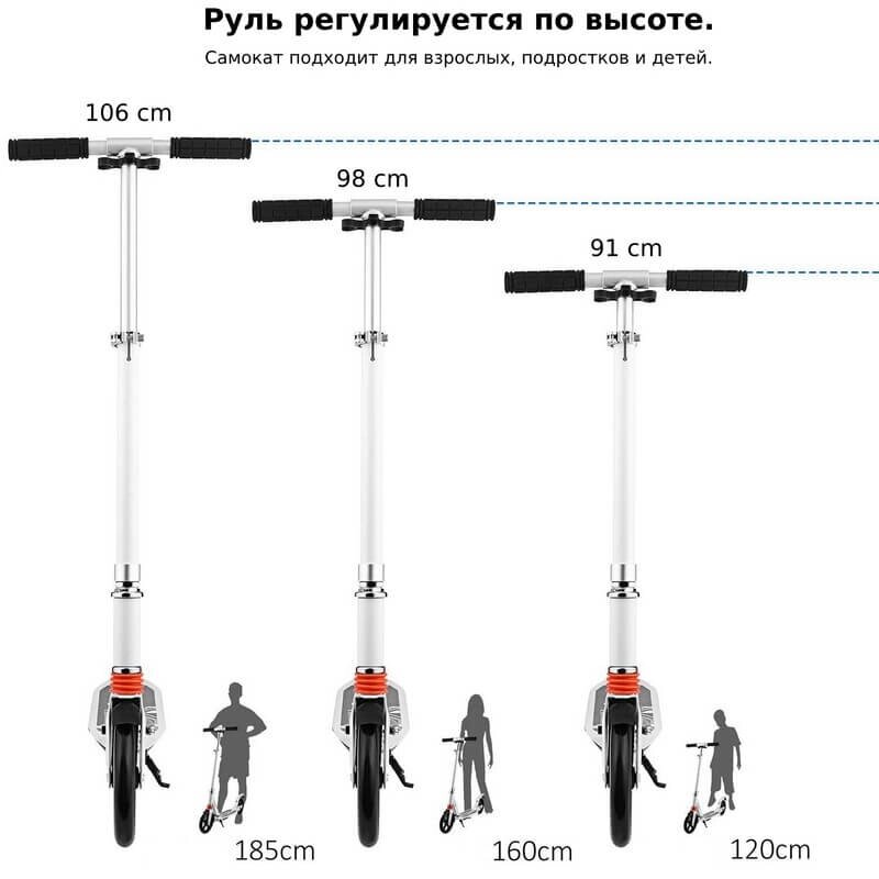 Какая высота у трюкового самоката. Самокат Scooter Urban. Высота руля трюкового самоката для 170 см. Высота руля городского самоката. Высота самоката при росте 120 см.