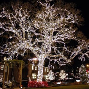 Уличные гирлянды для деревьев LED 50 метров (Холодный белый) катушка м