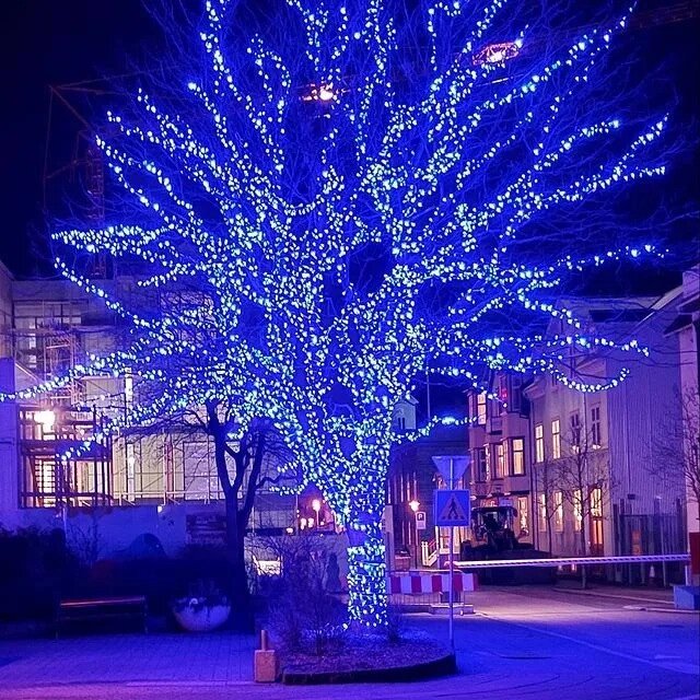 Уличные гирлянды для деревьев LED 100 м., Синий ##от компании## Покупка-Маркет - ##фото## 1