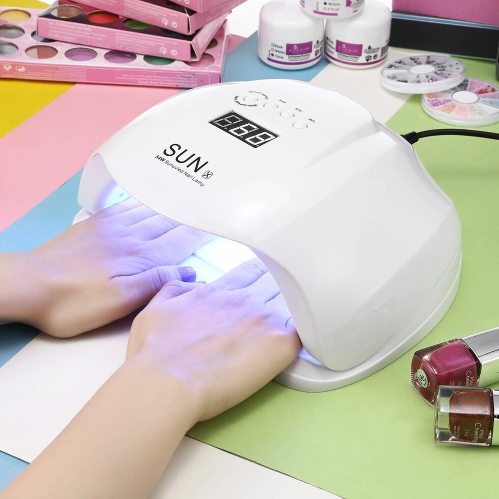 Ультрафиолетовая лампа для сушки ногтей Sun X 54w UV/LED. Разные цвета. от компании Покупка-Маркет - фото 1