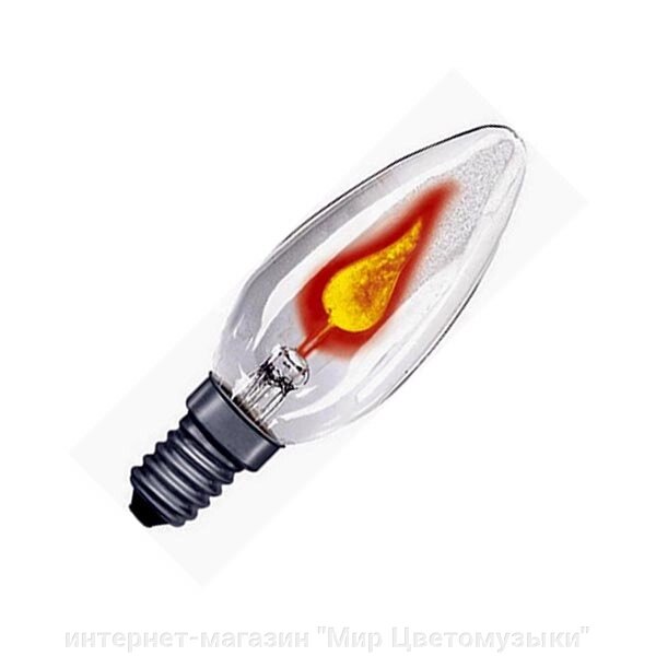 Лампа неоновая свеча 3W R35 E14 - Россия