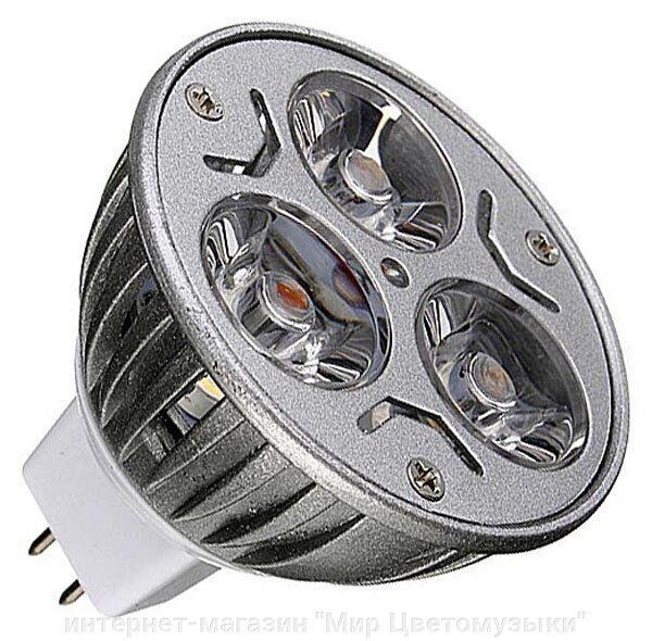Лампа светодиодная 3W 12V R50 GU5.3 - цвет на выбор - характеристики