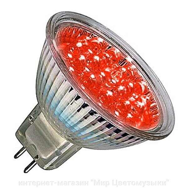 Лампа светодиодная 0,9W 12V R50 GU5.3 - цвет на выбор - розница