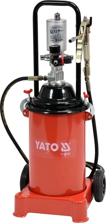 Нагнетатель смазки пневматический 12 кг.  YT-07067 (YATO) от компании Автотехэкспорт - фото 1