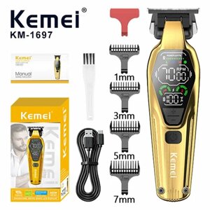 Машинка для стрижки аккумуляторная Kemei 1697