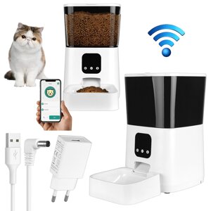 Умная автоматическая кормушка (WiFi tuya smart)