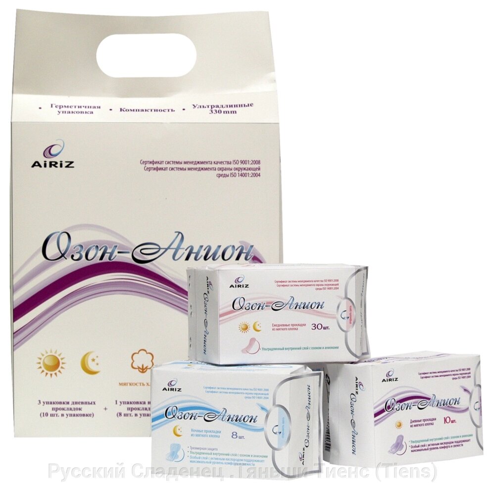 Женские гигиенические прокладки Anion-Relax AIRIZ - розница