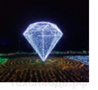 LED фигура "Алмаз" от компании ООО"ТехСнаб ДВ" - фото 1