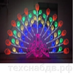 LED фигура "Павлин" от компании ООО"ТехСнаб ДВ" - фото 1