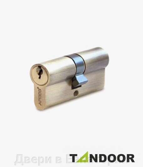 Цилиндр APECS ключ-ключ SC- 60-Z (25*10*25) AB бронза / никель от компании Двери в Евпатории - фото 1