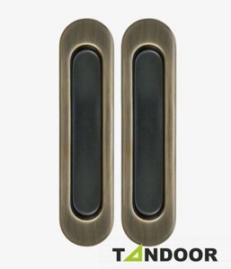 Комплект ручек для раздвижных дверей (2 шт) MHS 150 АВ бронза