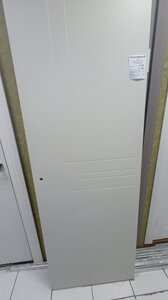Межкомнатная дверь ГЕОМЕТРИЯ-3 гладкая с фрезеровкой эмаль цвет в ассортименте механизм в комплекте ГЛУХАЯ АЛЬБЕРО серый