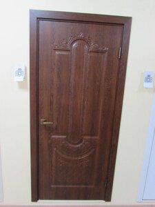 Межкомнатная дверь ГЛУХАЯ К-4 пвх филадельфия коньяк ТАНДОР