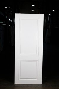 Межкомнатная дверь глухая прага 2 эмаль белая тандор