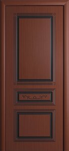 Межкомнатная дверь Рим шпон файн-лайн глухие ясень шоколад