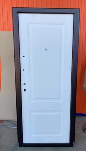 Входная дверь 10 см ДЕЛЬТА СВД SV Медный антик / Белое дерево классика