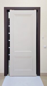 Межкомнатная дверь ГЛУХАЯ ОРИОН 2 Винил шагрень капучино классика 2ФЛН ТАНДОР