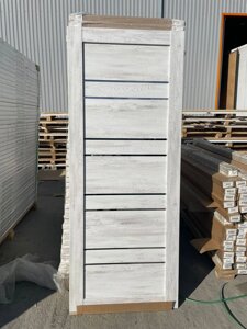 Межкомнатная дверь ДУБЛИН царга Eco-wood Ель альпийская зеркало АЛЬБЕРО в Крыму от компании Двери в Евпатории