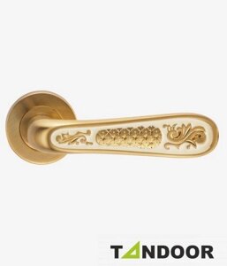 Ручка дверная GENESIS ALIVIO S.GOLD матовое золото/эмаль в Крыму от компании Двери в Евпатории