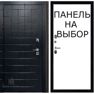 Входная дверь 11см СЕНАТОР ПЛЮС панель МДФ 12мм Черный блэк классика/+к цене ПАНЕЛЬ под межкомнатные ДВЕРИ РЕГИОНОВ в Крыму от компании Двери в Евпатории
