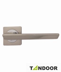 Ручка дверная TRODOS на квадратном основании AL-02-202 SN (никель) TD185229