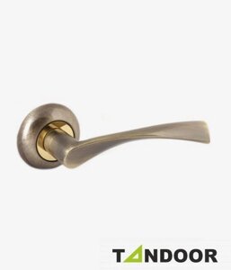 Ручка дверная Avers на круглом основании H-0823-A-AB бронза TD185801
