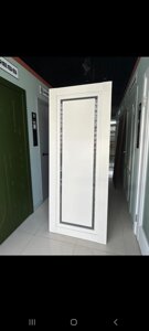 Межкомнатная дверь ВЕНЕЦИЯ 14 парящая филенка МАГНОЛИЯ софт беж пвх стекло светлое классика 1ФЛН СВД в Крыму от компании Двери в Евпатории