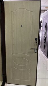 Входная дверь 7см ДЕЛЬТА медный антик / Беленый дуб МЕГАДВЕРИ в Крыму от компании Двери в Евпатории
