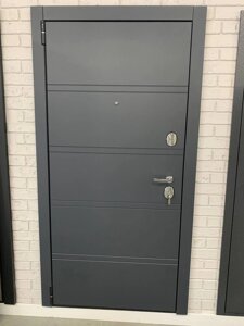 Входная дверь 9см ПОРТА Porta R-3 8 панель МДФ линии/K42 Graphite Pro/Nardo Grey серая панель КЛАССИКА ЭВЕР