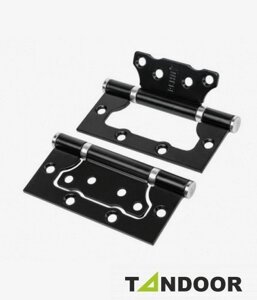 Петля накладная RENZ 100-2BB FH 100*75*2.5 B/CP черный/хром в Крыму от компании Двери в Евпатории