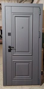 Входная дверь 10,5 см троя 237 серый графит мдф/мфд классика 1дв