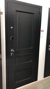 Входная дверь 7см ПОРТА Porta R-4 403/K42 МДФ Wenge Veralinga классика/МДФ Букле Черный МЕГАДВЕРИ