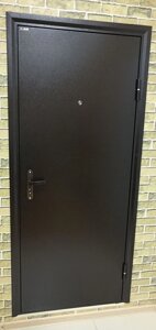 Входная дверь строительная 5см ТАНДОР LMD1 медный антик металл/металл