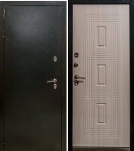 Входная дверь уличная с терморазрывом 11,5см Термо NEW Муар серый/Марморино светлый 1ДВ