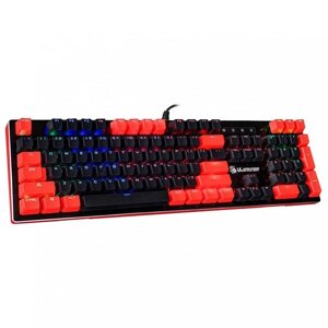 A4Tech Клавиатура Bloody B820N Light Strike, RGB, черный/красный