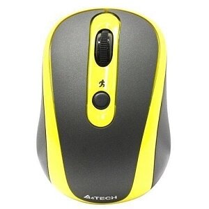 A4Tech Мышь беспроводная G9-250 Black/Yellow (G9-250-3)