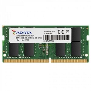 ADATA модуль памяти nbook SO-DDR4 8gb, 2666mhz, AD4s266688G19)