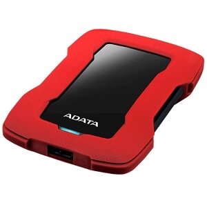 ADATA внешний жесткий диск HDD 2.5", 1tb, dashdrive durable HD330 USB3.0 red (AHD330-1TU31-CRD)