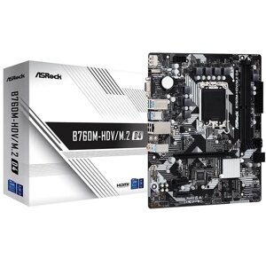 Asrock материнская плата B760M-HDV/M. 2 D4 (LGA1700/B760/2xddr4/PCI-ex1/2xpci-ex16/2xm.