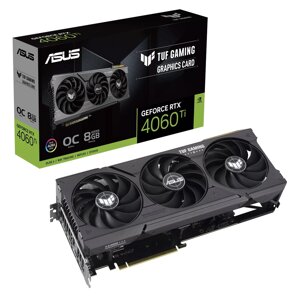 ASUS видеокарта geforce RTX 4060 ti TUF gaming OC 8GB (TUF-RTX4060TI-O8g-gaming)90YV0j50-M0na00)