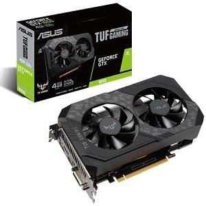 ASUS видеокарта TUF gaming RET (TUF-GTX1650-4GD6-gaming)