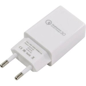 Cablexpert Сетевое зарядное устройство USB-порт, 3A, белый (MP3A-PC-16)
