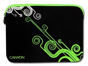 Canyon Чехол для нетбука 10" CNR-NB21G, Черный/Зеленый