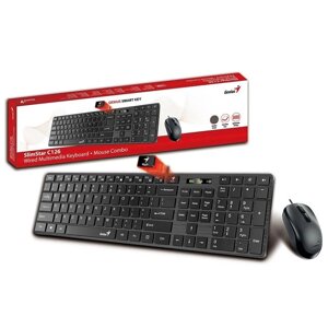 Genius Клавиатура + Мышь SlimStar C126 Black USB (31330007402)