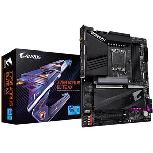 Gigabyte материнская плата Z790 AORUS ELITE AX (LGA1700/Z790/4xddr5/PCI-ex16/3xpci-ex1/4xm.