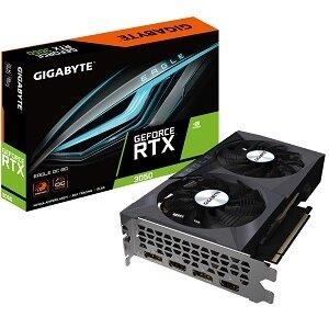 Gigabyte видеокарта geforce RTX 3050 EAGLE OC 8G (GV-N3050EAGLE OC-8GD)