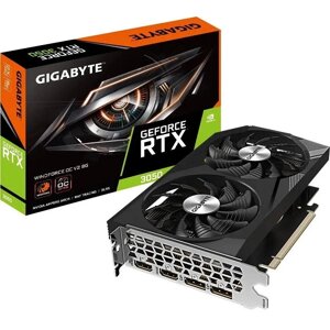 Gigabyte видеокарта geforce RTX 3050 windforce OC V2 8G (GV-N3050WF2ocv2-8GD)