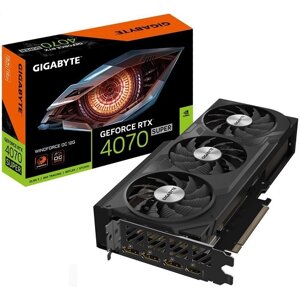 Gigabyte видеокарта geforce RTX 4070 SUPER windforce OC 12GB (GV-N407SWF3oc-12GD)